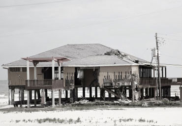 Wind damage - spray foam can help prevent uplift to  roofs